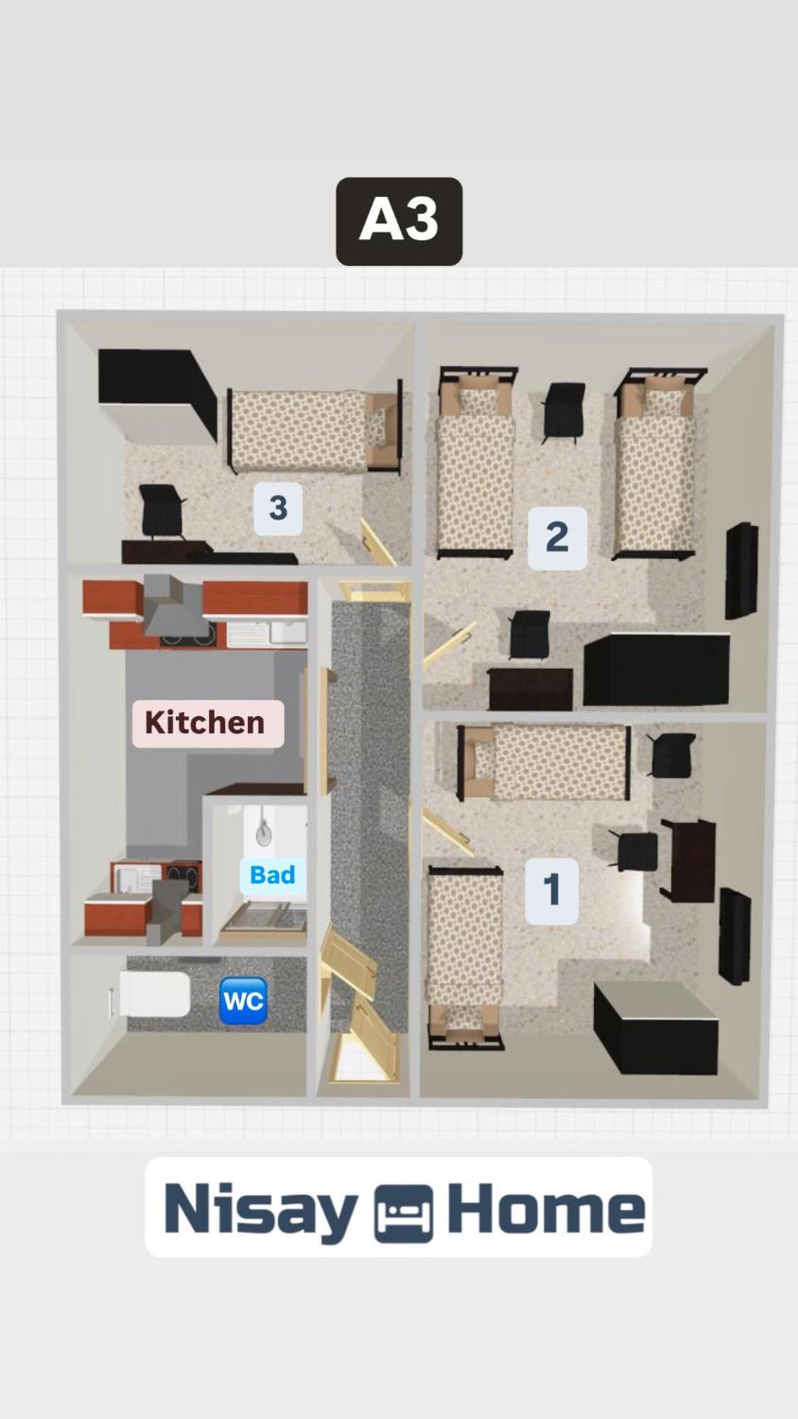 Apartment Nisay - 3 - A3 Ludwigsburg